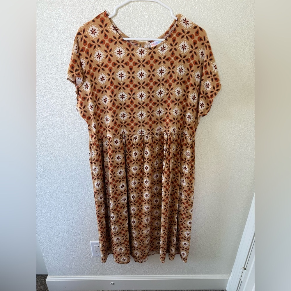 LuLaRoe Lorene Dress Size Large - Picture 2 of 4
